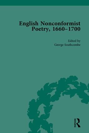 English Nonconformist Poetry, 1660–1700