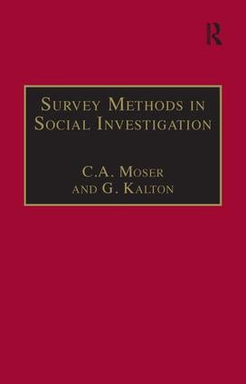 Survey Methods in Social Investigation