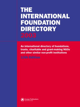International Foundation Directory 2002