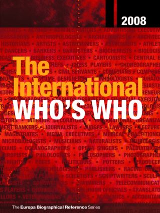 International Who's Who 2008