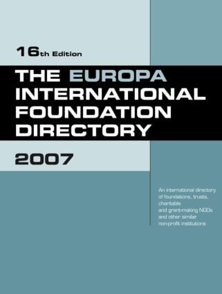 Europa International Foundation Directory 2007