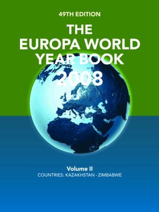 Europa World Year Book 2008 Volume 2