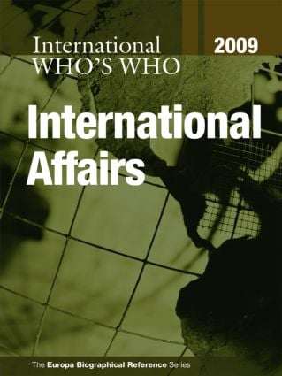 Who's Who in International Affairs 2009