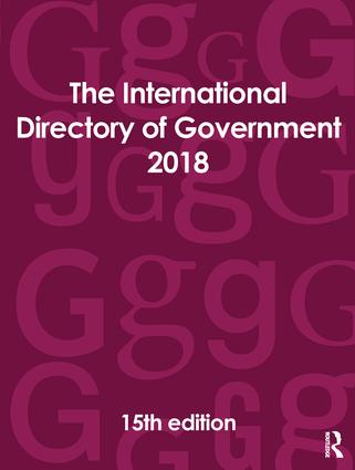 International Directory of Government 2018 - Hardback