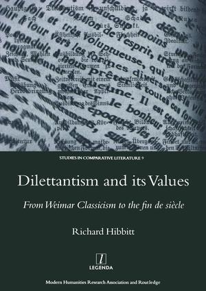 Dilettantism and Its Values