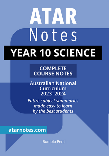 ATAR Notes Year 10 Science Notes (2023-2024)