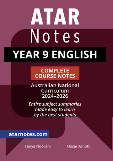 ATAR Notes Year 9 English Notes (2024-2026)
