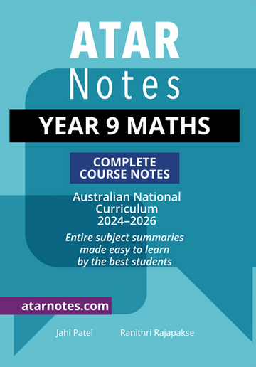 ATAR Notes Year 9 Maths Notes (2024-2026)
