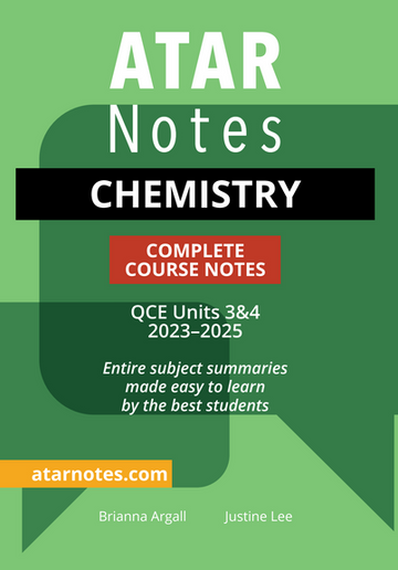 ATAR Notes QCE Chemistry 3&4 Notes (2023-2025)