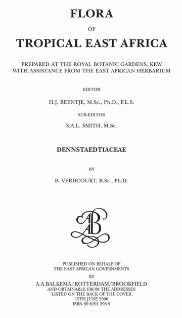 Flora of Tropical East Africa - Dennstaetiacea (2000)