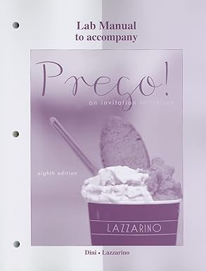 Lab Manual and Workbook for Prego!, 8th Edition