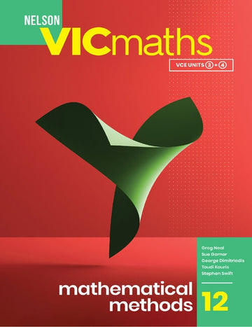 Nelson VICmaths 12 Mathematical Methods Student Book with 1 Access Code