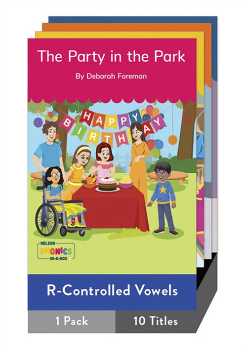 Nelson Phonics In a Box 3: R-Controlled Vowel Sounds Story Books X 10