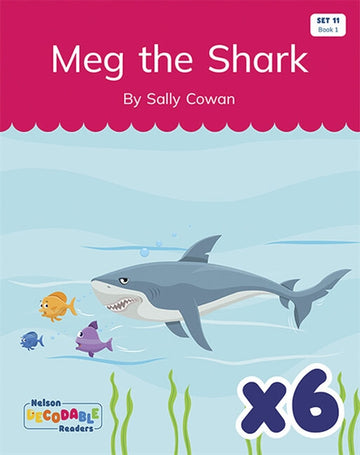  Meg the Shark x 6 (Set 11, Book 1)