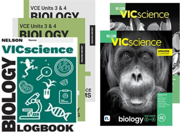 Nelson VIC SCIENCE Biology VCE Units 3 & 4 Complete Updated Student Pack