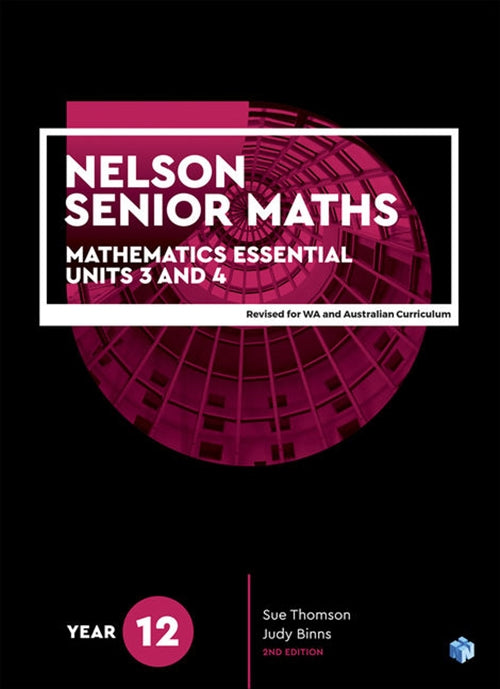 Nelson Senior Maths 12 Mathematics Essential Student Book + 1 Code  Access Card for Western Australia and Australian Curriculum