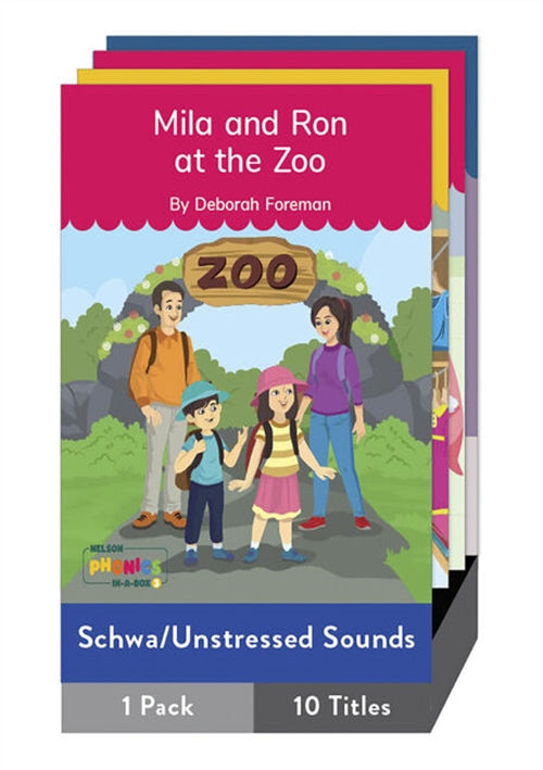 Nelson Phonics In a Book 3: SCHWA/Unstressed Sounds Story Books X 10