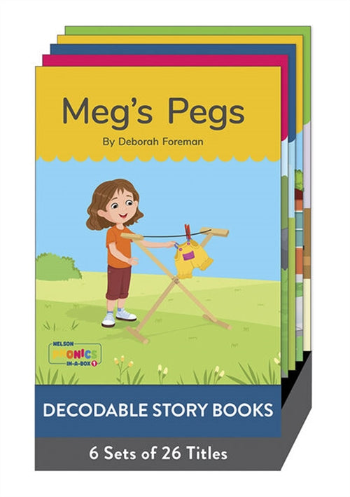 Nelson Phonics in a Box 1: Decodable Story Books X 26 Packs of 6