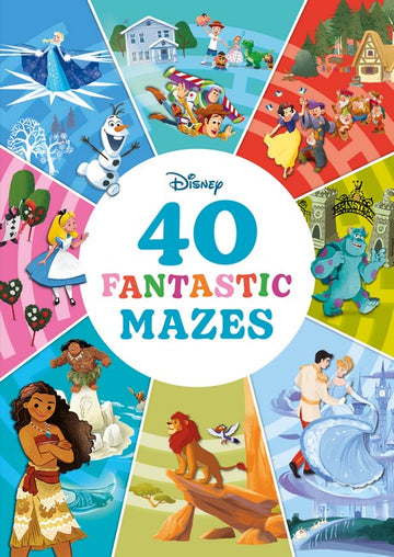 40 Fantastic Mazes (Disney: Deluxe Edition) Book Land AU
