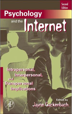 Psychology and the Internet 2nd edition