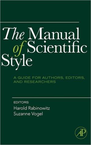 The Manual of Scientific Style