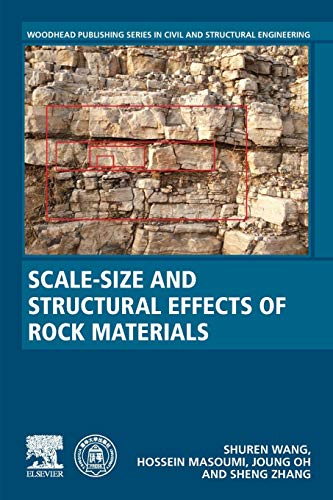 Scale-size and structural effects of rock materials