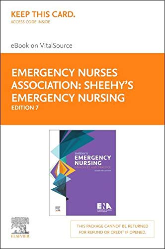 Sheehy's Emergency Nursing - Elsevier eBook on VitalSource (Retail Access Card): Principles and Practice