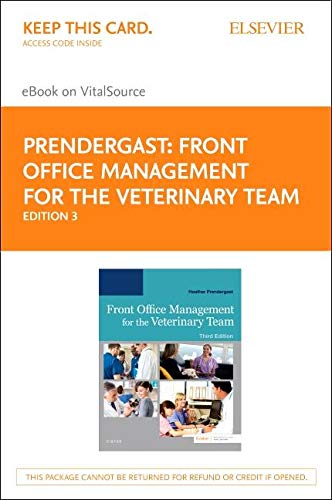Front Office Management for the Veterinary Team Elsevier eBook on VitalSource (Retail Access Card)
