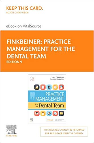 Practice Management for the Dental Team Elsevier eBook on VitalSource (Retail Access Card)