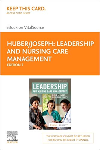 Leadership and Nursing Care Management - Elsevier eBook on VitalSource (Retail Access Card)