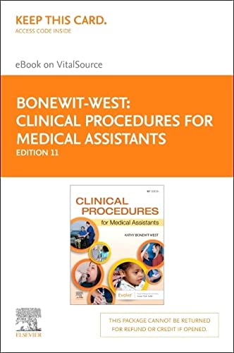 Clinical Procedures for Medical Assistants - Elsevier eBook on VitalSource  (Retail Access Card)