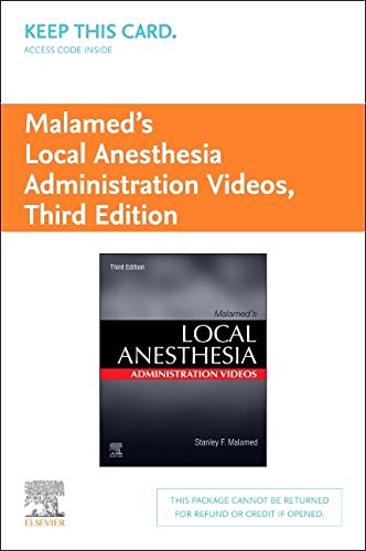 Malameds Local Anesthesia Administration Videos - Access Code