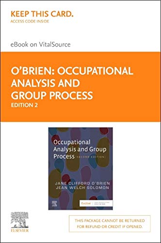 Occupational Analysis and Group Process - Elsevier eBook on VitalSource (Retail Access Card)