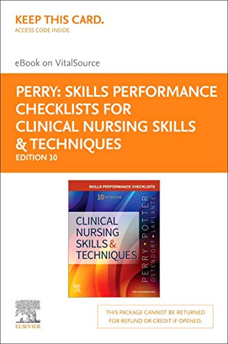 Skills Performance Checklists for Clinical Nursing Skills & Techniques - Elsevier E-book on VitalSource (Retail Access C