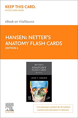 Netter's Anatomy Flash Cards - Elsevier E-Book on VitalSource (Retail Access Card)