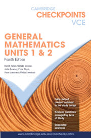 Cambridge Checkpoints VCE General Mathematics Units 1&2