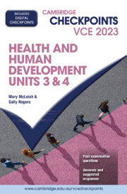 Cambridge Checkpoints VCE Health and Human Development Units 3&4 2023