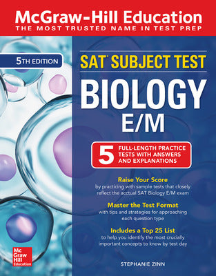 McGraw-Hill Education SAT Subject Test Biology E/M, Fifth Edition