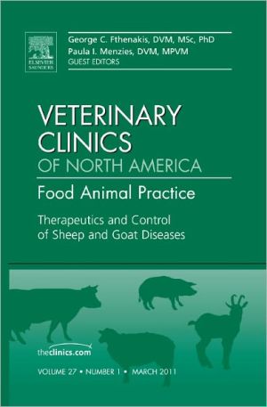Therapeutics and Control of Sheep and Goat Diseases Vol 27-1