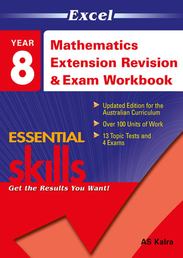 Excel Essential Skills: Mathematics Extension Revision & Exam Workbook Year 8