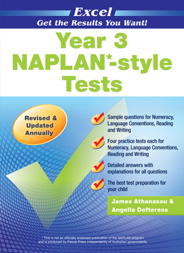 Excel NAPLAN*-style Tests Year 3