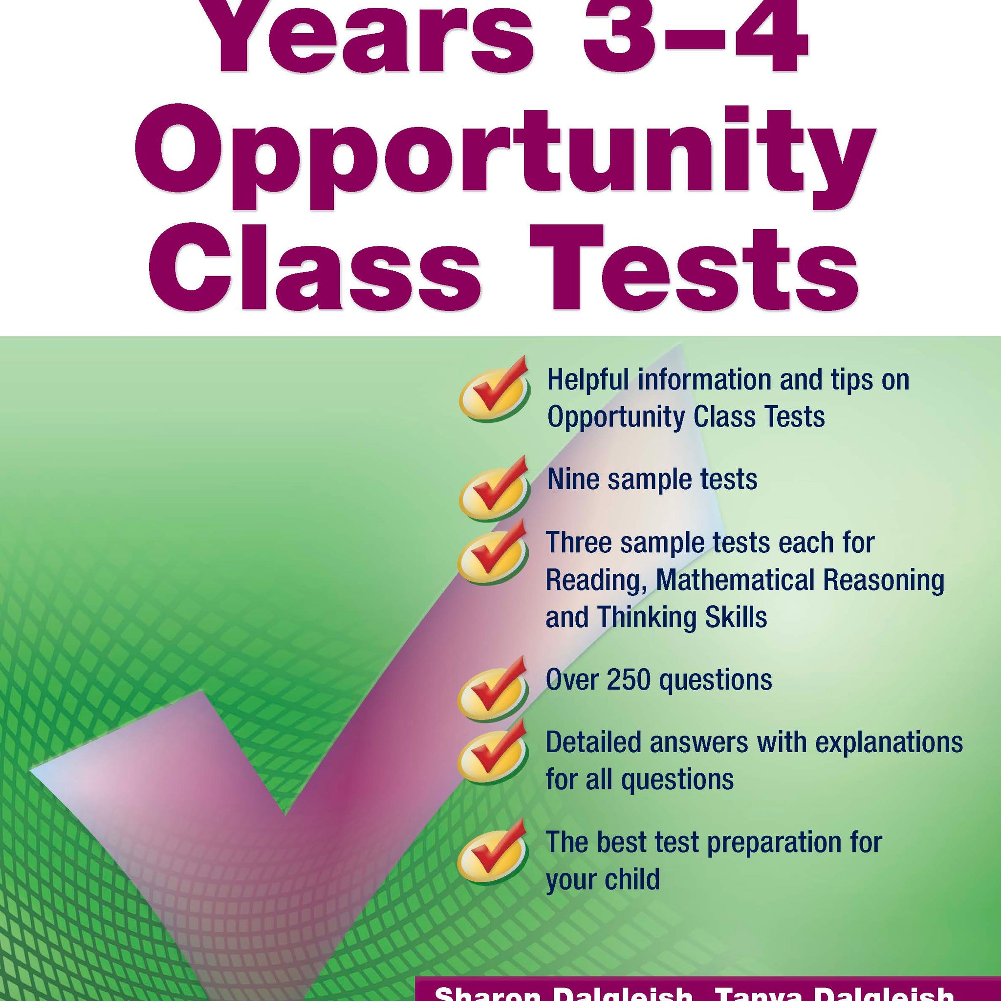 Excel Opportunity Class Tests Years 3-4 (UE)