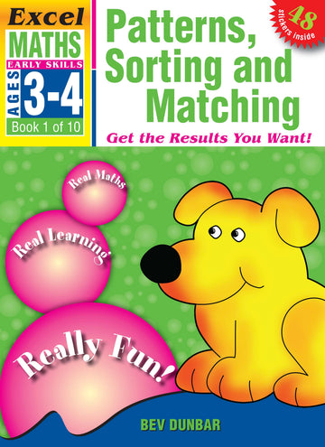 Excel Early Skills Maths Book 1: Patterns, Sorting and Matching Ages 3-4