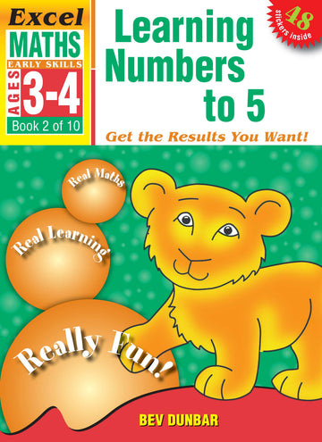 Excel Early Skills Maths Book 2: Learning Numbers to 5 Ages 3-4