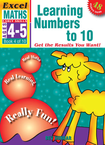 Excel Early Skills Maths Book 4: Learning Numbers to 10 Ages 4-5