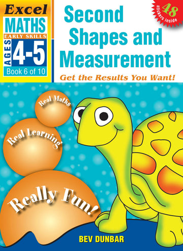 Excel Early Skills Maths Book 6: Second Shapes and Measurement Ages 4-5