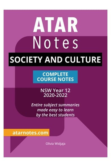ATAR Notes HSC Society and Culture Year 12 Notes (2022-2024)