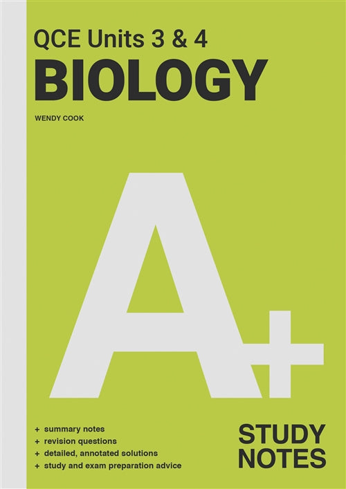 A+ Biology QCE Units 3 & 4 Study Notes Book Land AU