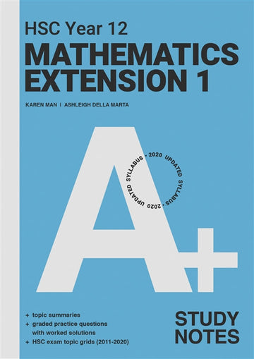 A+ HSC Year 12 Mathematics Extension 1 Study Notes Book Land AU