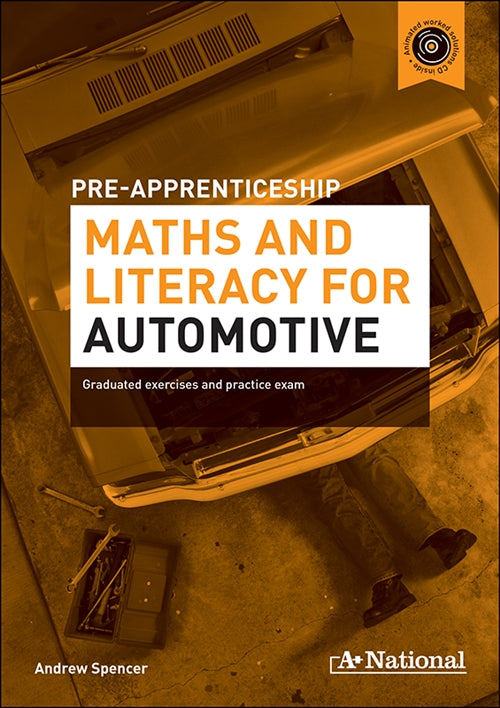 A+ National Pre-apprenticeship Maths and Literacy for Automotive Book Land AU